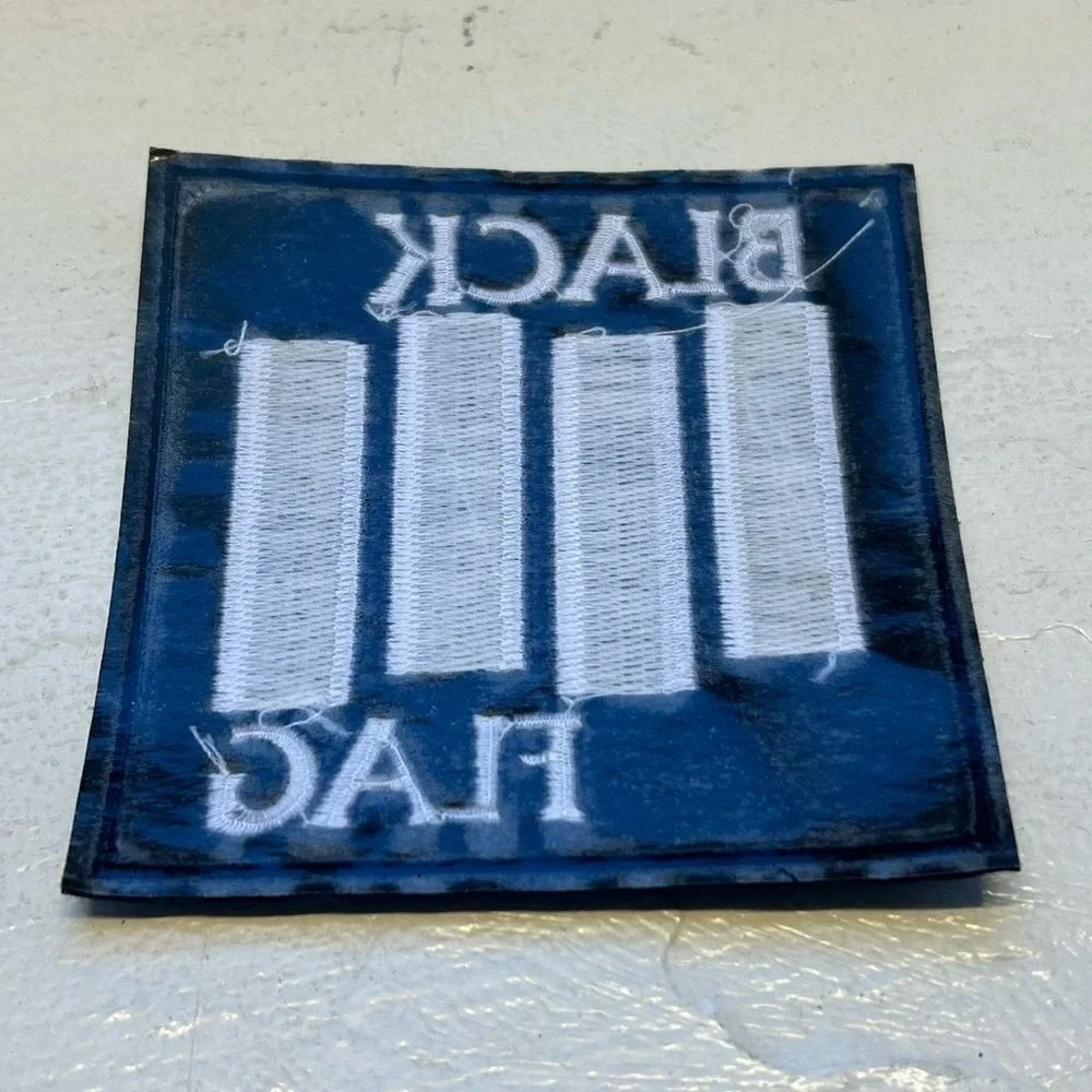 Black Flag Band Iron On Patch SST Bars Logo Circle Jerks Agnostic‎ Front